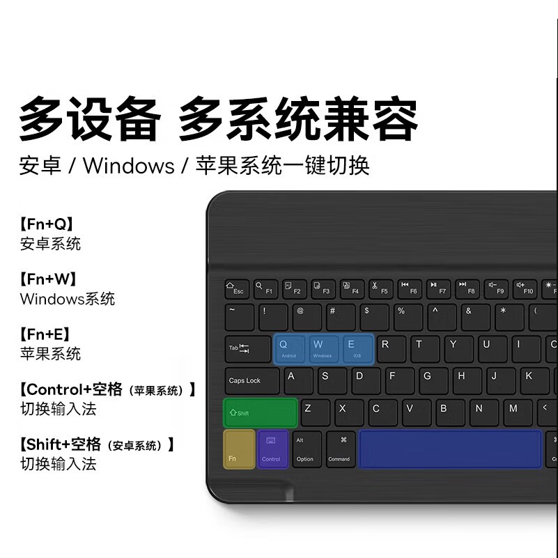 AOVIHO适用华为蓝牙键盘保护套带笔槽磁吸键盘皮套  matepad 11.5/11.5s平板蓝牙键盘皮套 平板键盘 紫色皮套+灯光键盘+充电鼠标+膜 华为c7  11.5