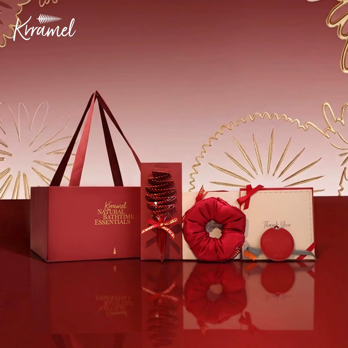 KRRAMEL生日礼物女士新婚礼物送新人高级实用梳子礼盒结婚礼物 First Home 初居｜一梳绾喜礼盒