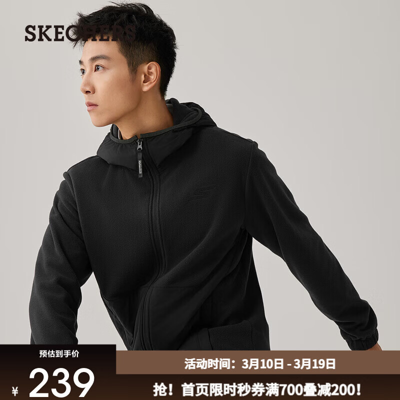 ˹���棨Skechers��������Ů��ҡ���ޱ�ů��ñ�����������������������P425U021 ̼��/0018 L 224.55Ԫ