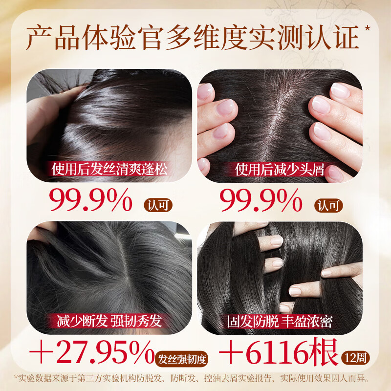 霸王防脱固发洗发水控油蓬松洗发露男女士洗头膏滋养护发强韧洗发液 【三瓶装】400ml固发防脱洗发水