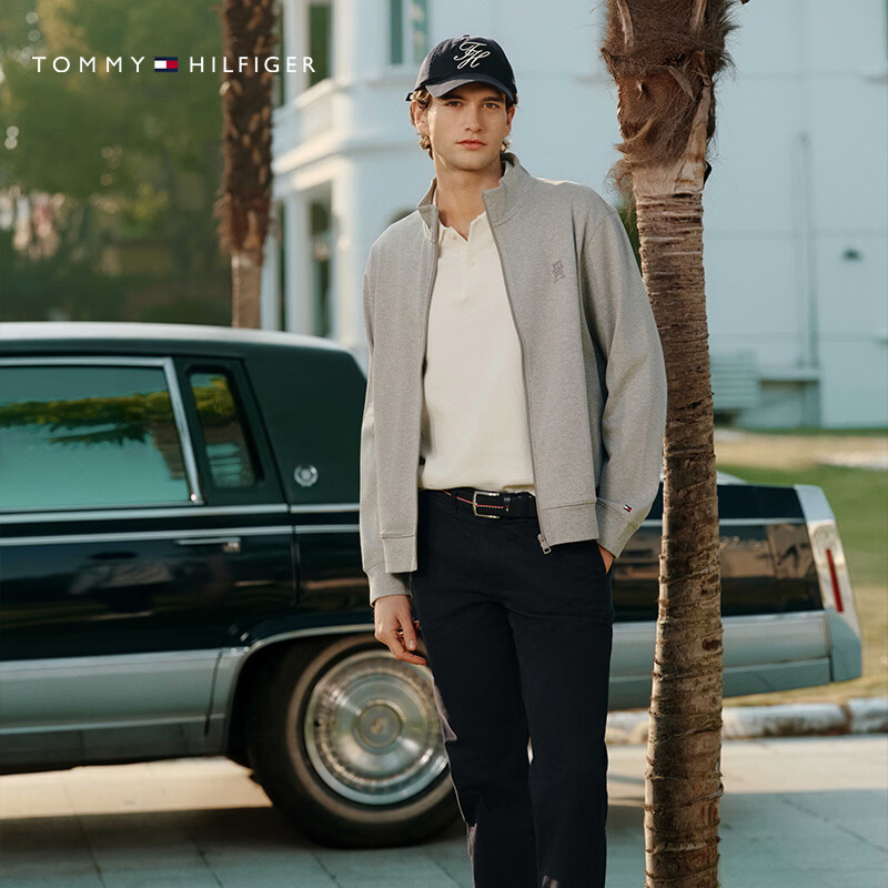Tommy Hilfiger【弹力直筒】26春夏新款男装潮流多色通勤商务西裤休闲长裤 曜岩黑001 -直筒版-拍大一码 34 (2.7尺)