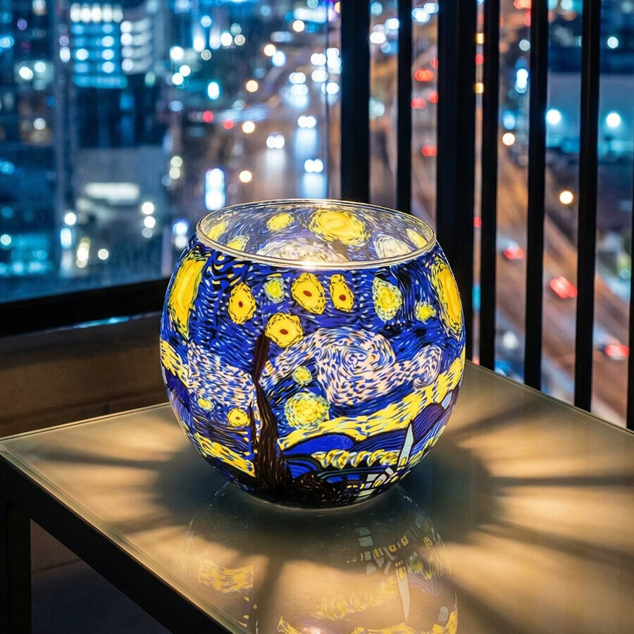 手工软陶艺术品纯手工制作软陶蜡烛灯杯烛台桌面摆件艺术文化摆件 005