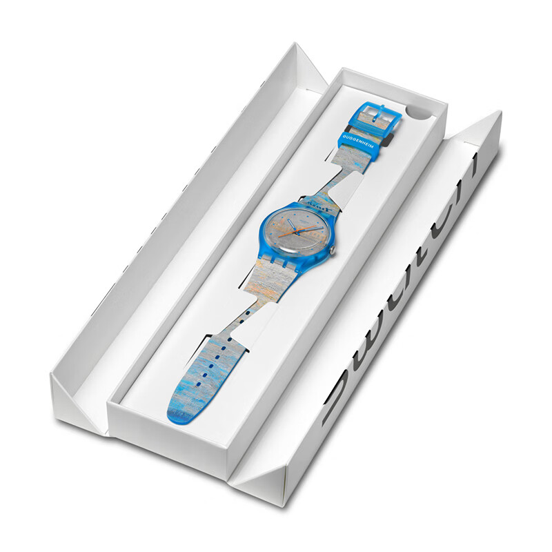 斯沃琪（Swatch）瑞士手表莫奈古根海姆系列腕表读时清晰男女石英潮流腕表生日礼物 【精美礼袋】威尼斯总督府 SO29Z150