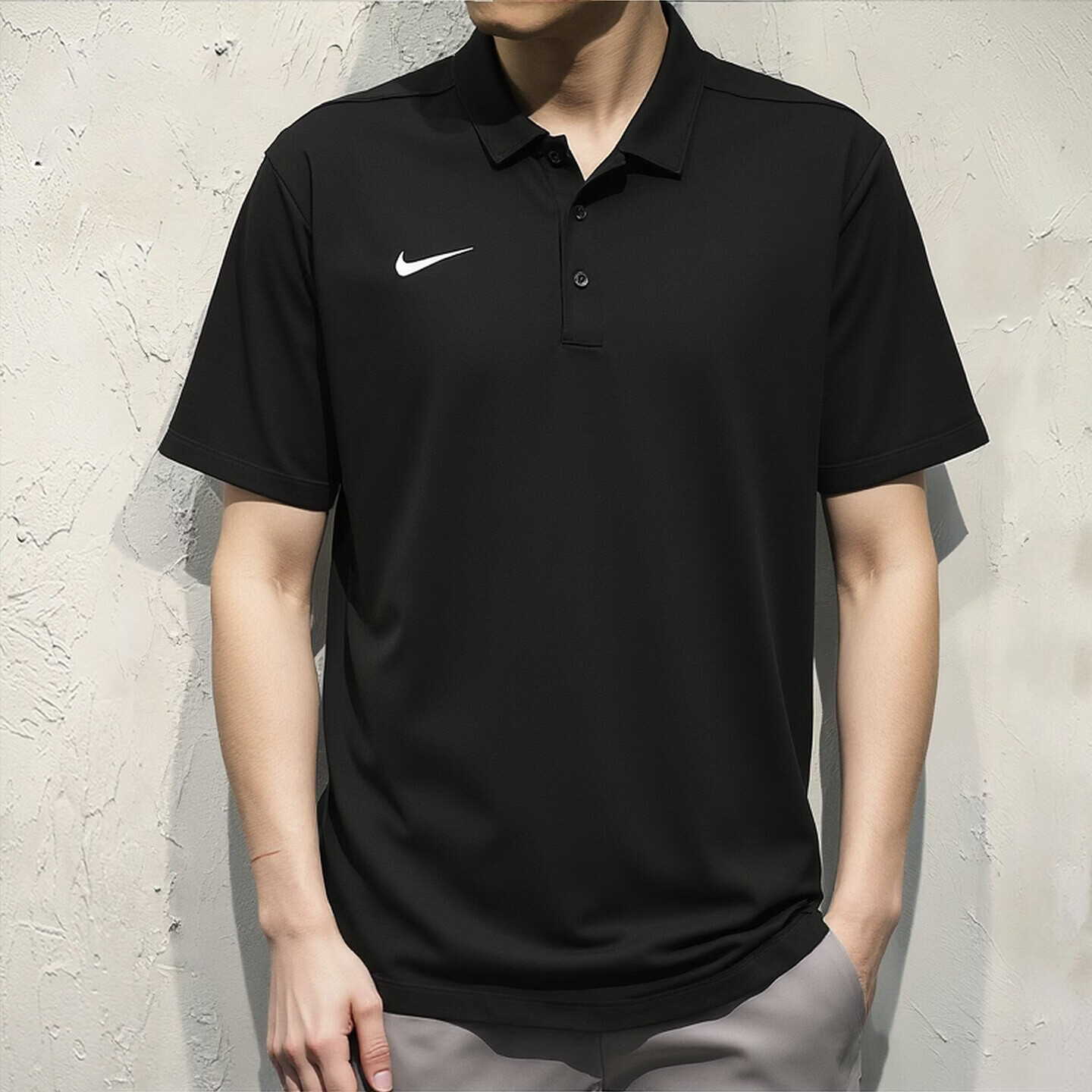 耐克（NIKE）POLO衫男 时尚简约宽松舒适透气运动休闲短袖 IB8831-010 黑 XL