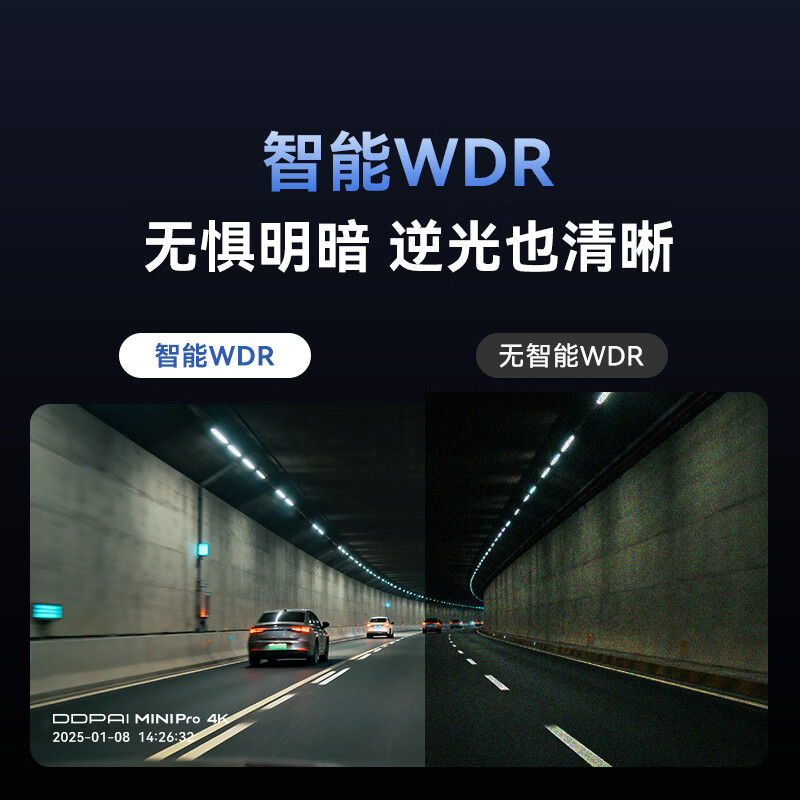 盯盯拍行车记录仪MINIPro 4K超高清夜视 360度旋转 F1.8大光圈 2026新款