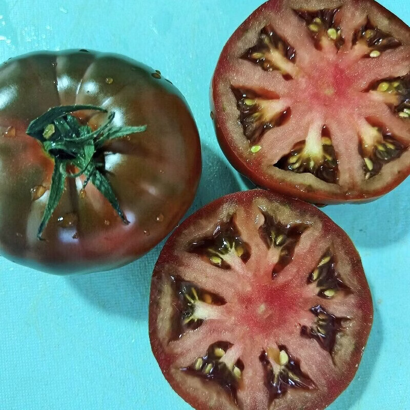 【OLE/盒马同款，顺丰包邮】七彩云南黑牛排番茄现摘现发生鲜蔬菜 黑牛排番茄（大果80-120）一箱 4.5斤