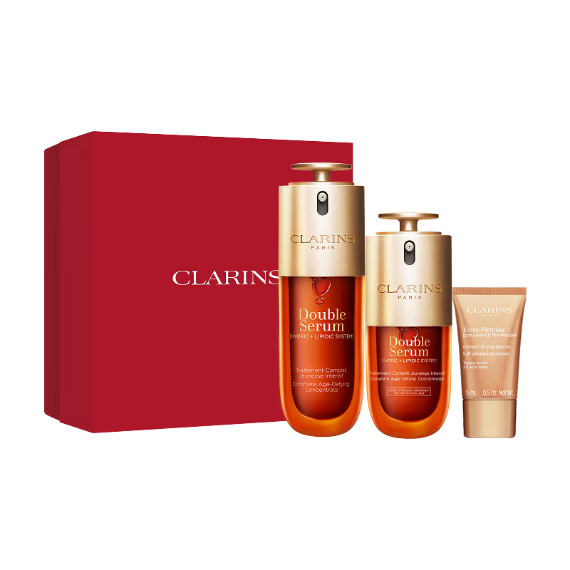 娇韵诗黄金双萃精华50ml紧致抗皱护肤品化妆品礼盒38女神节礼物