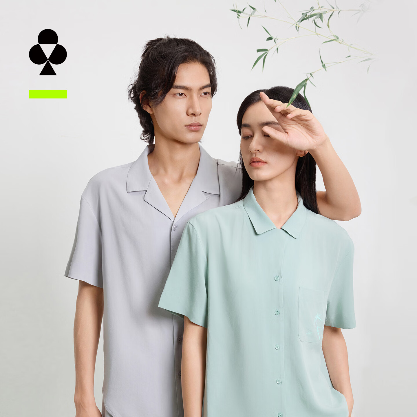 有棵树情侣睡衣女春夏季凉感防螨短袖情侣家居服套装男士睡衣 【男款】短袖短裤-冰河灰 XL