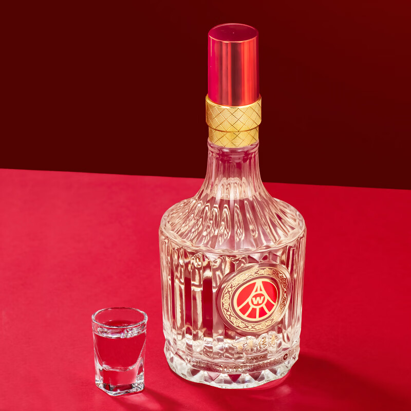 五粮液仙林生态酒业有限公司出品 百年传奇 钻石水晶透明桶  高端商务酒 52%vol 500mL 2瓶 赠专属礼袋