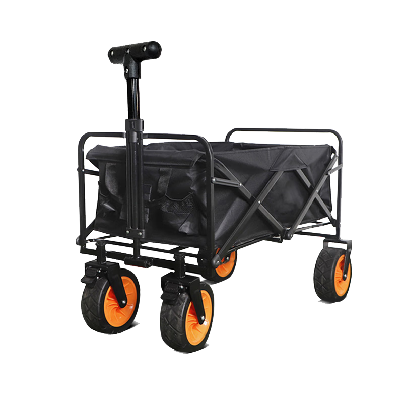 闲鸟户外露营小推车折叠拖车野炊车聚拢型营地车摆摊车儿童露营车大号