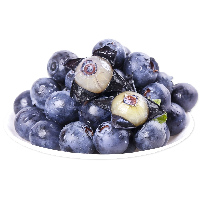 京觅丹东新鲜蓝莓 8盒装20mm+ 约126g/盒 生鲜水果 源头直发