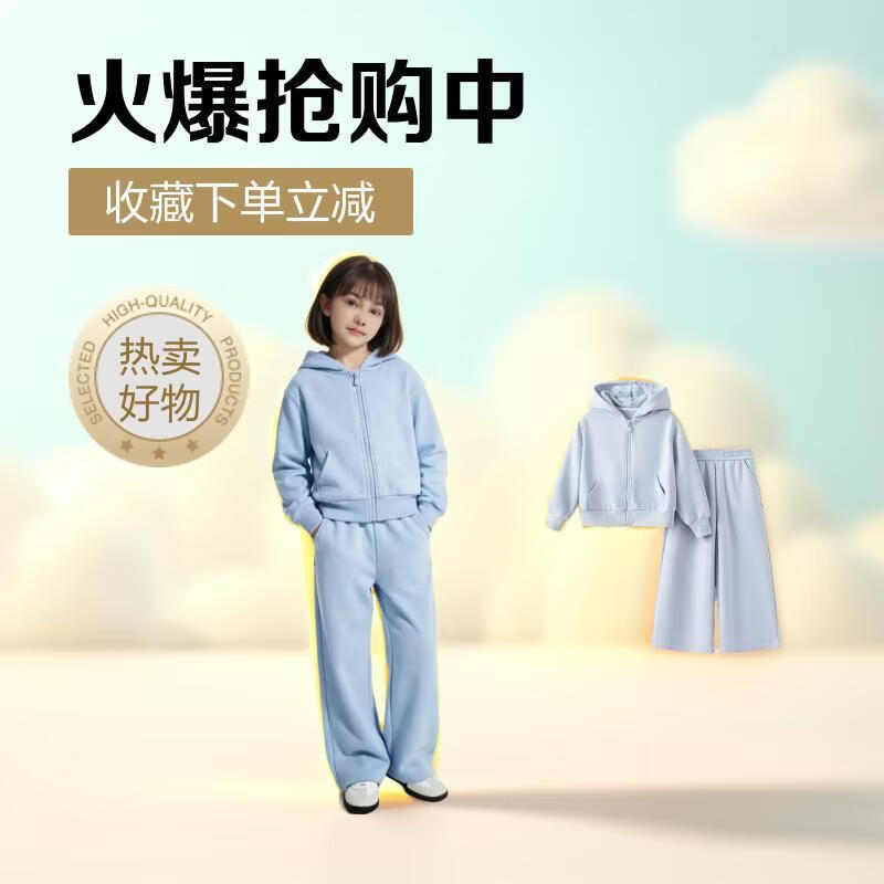 С������Ʒ��26�괺���¿�Ůͯ������ٴ������˶���װ ����ɫ 130 79.9Ԫ