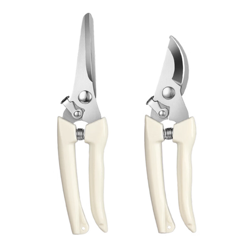 不锈钢园林树枝剪园艺修枝果园稀果采果剪摘果剪多用途园 林剪 两把