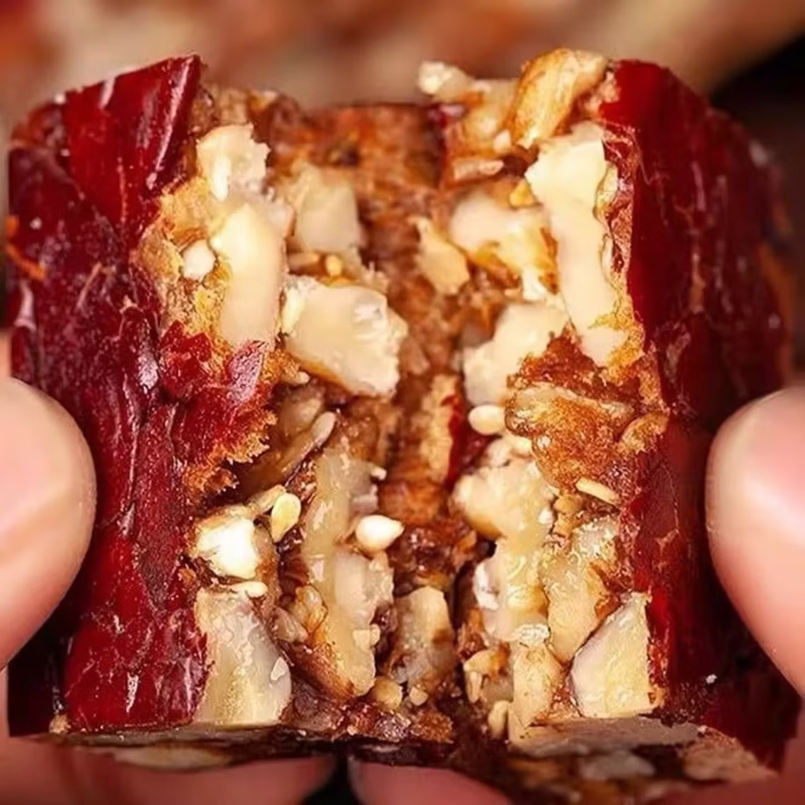 枣仁派枣夹核桃真空小包装红枣蜜饯糕核桃夹心派大枣 500克