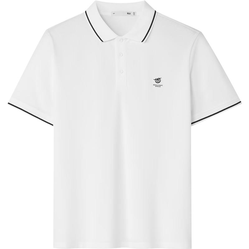 海澜之家（HLA）短袖polo衫男26新闪耀太空系列凉感短袖男夏季 漂白9Y L 175/92A 推荐137~150斤