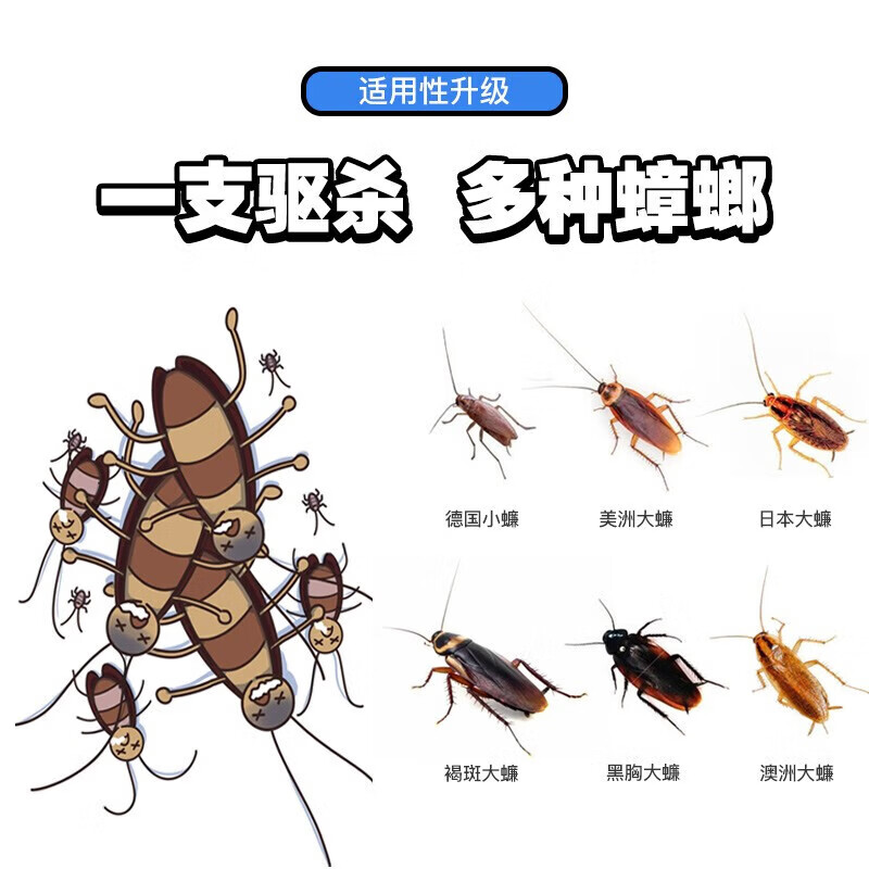 超威蟑螂药灭蟑螂厨房卧室蟑螂胶饵蟑螂饵剂家用安心小强药连环诱杀 【巨划算*3居室】10g*3支