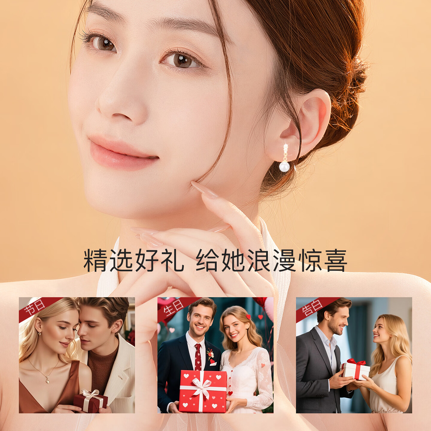 希芙尼 XIFU NIUTR法国品牌一周耳钉女耳坠耳饰轻奢感套装38妇女节生日礼物送女友 珍心相伴一周耳钉【当/次日达】 2000