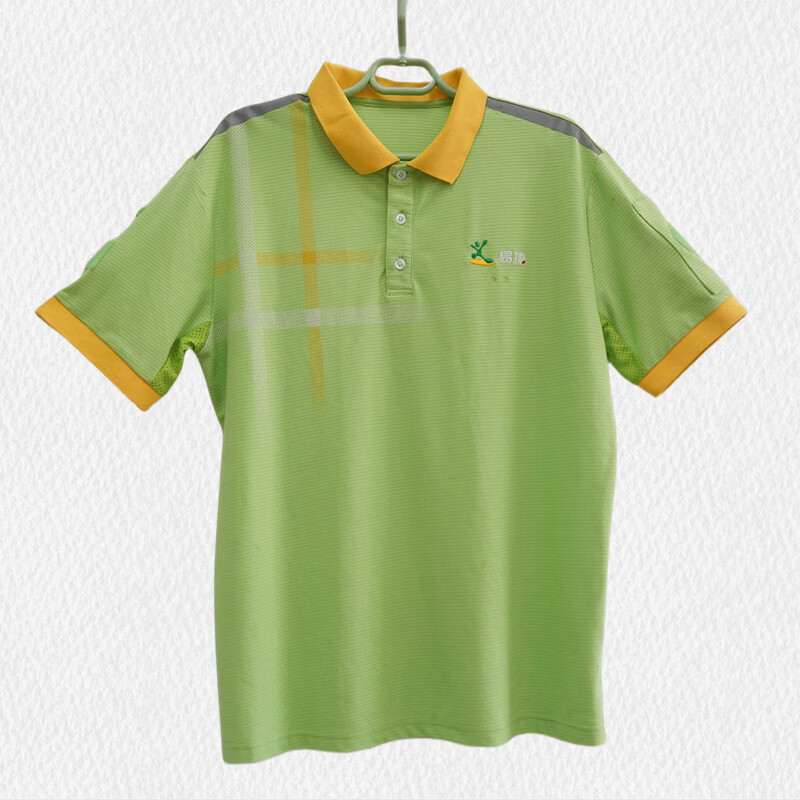 学子言中石化夏季工作服中石化易捷加油站工服新款防静电短袖T恤POLO衫 裤子 XL 175