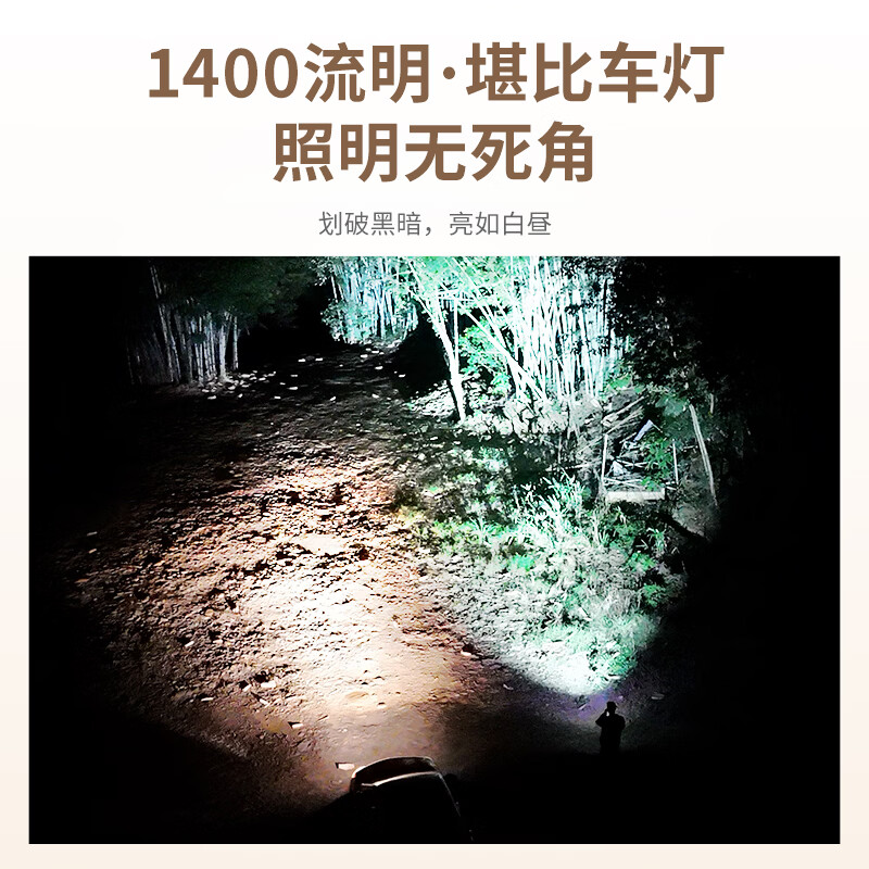 天火手电筒苍龙二代强光超亮变焦远射超长续航充电户外夜钓露营工地 4千毫安【苍龙二代黑金】1350流明-可燃火