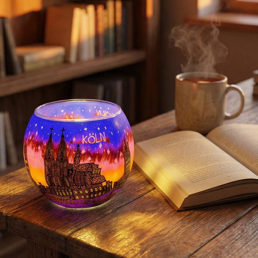 手工软陶艺术品纯手工制作软陶蜡烛灯杯烛台桌面摆件艺术文化摆件 005