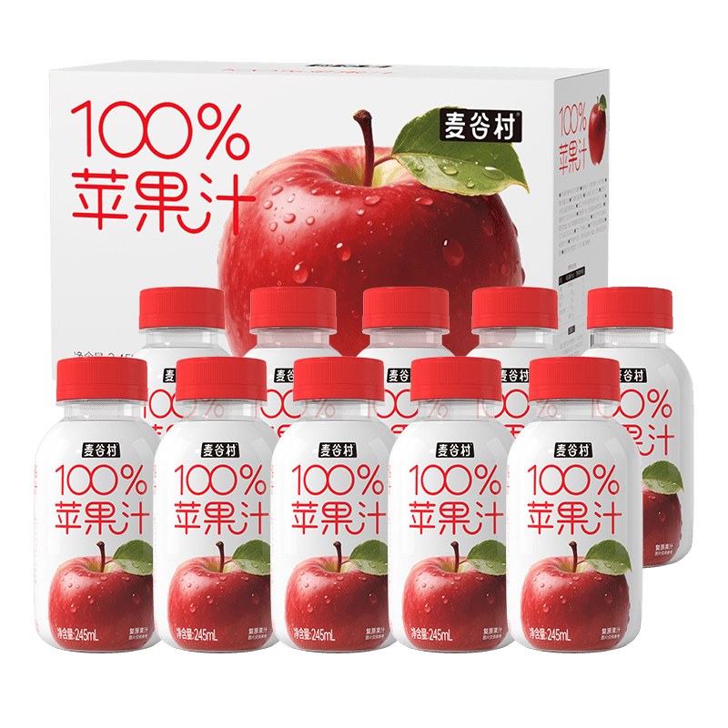 ��ȴ� ƻ��֭ 100%��֭ ɽ���츻ʿ 245ml*10ƿ 51.48Ԫ��2��(��25.74Ԫ/��)