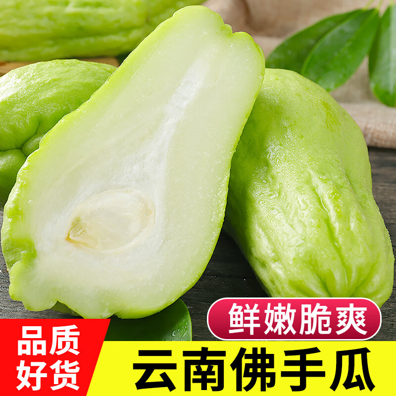 中鲜生云南新鲜佛手瓜 新鲜洋瓜 蔬菜时令生鲜农家佛手瓜现摘 佛手瓜 5斤