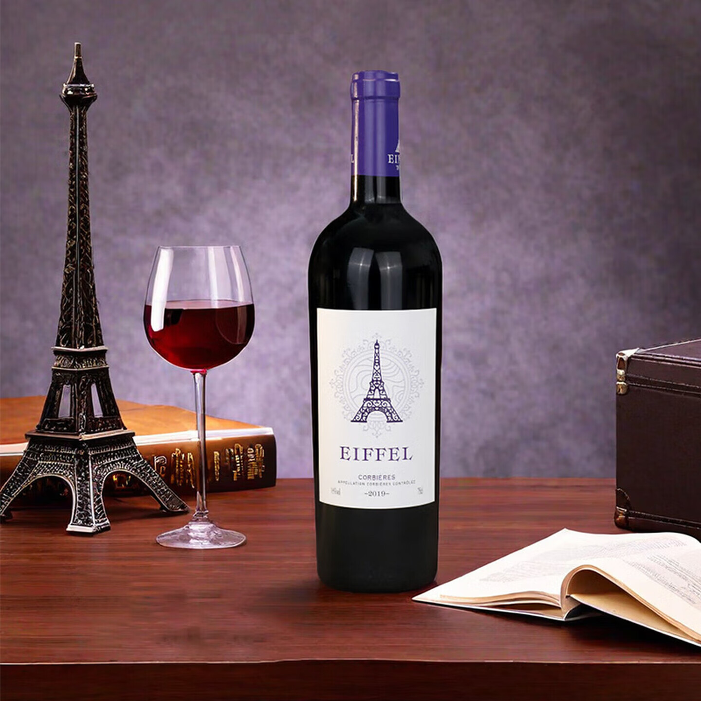 埃非尔法国原装进口干红葡萄酒朗格多克科比埃产区AOP级  750mL*6瓶 整箱装