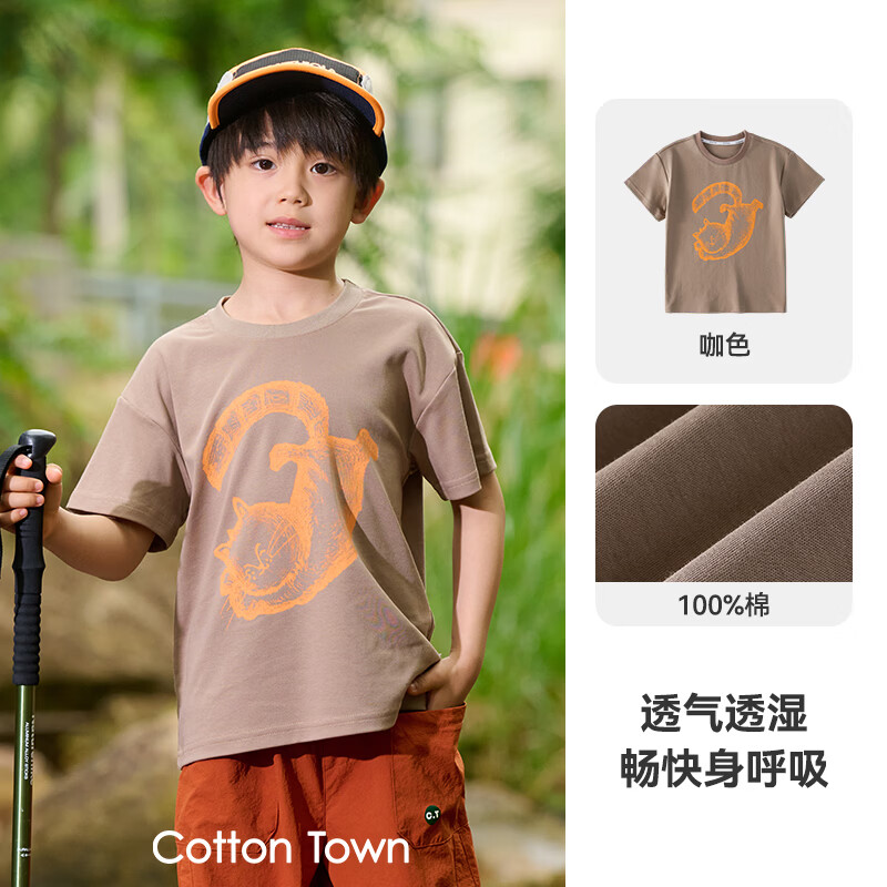 �޻��á�100%�ޡ�ͯװ��ͯ����T��������ͯŮͯ����A�࿹������dd ��ɫ 90 16.38Ԫ