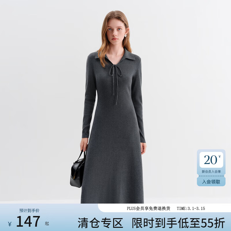 ��˼�������V������ɡ����֯ȹŮ2025���¿��������ȹ4550 ��ɫ M 147.95Ԫ