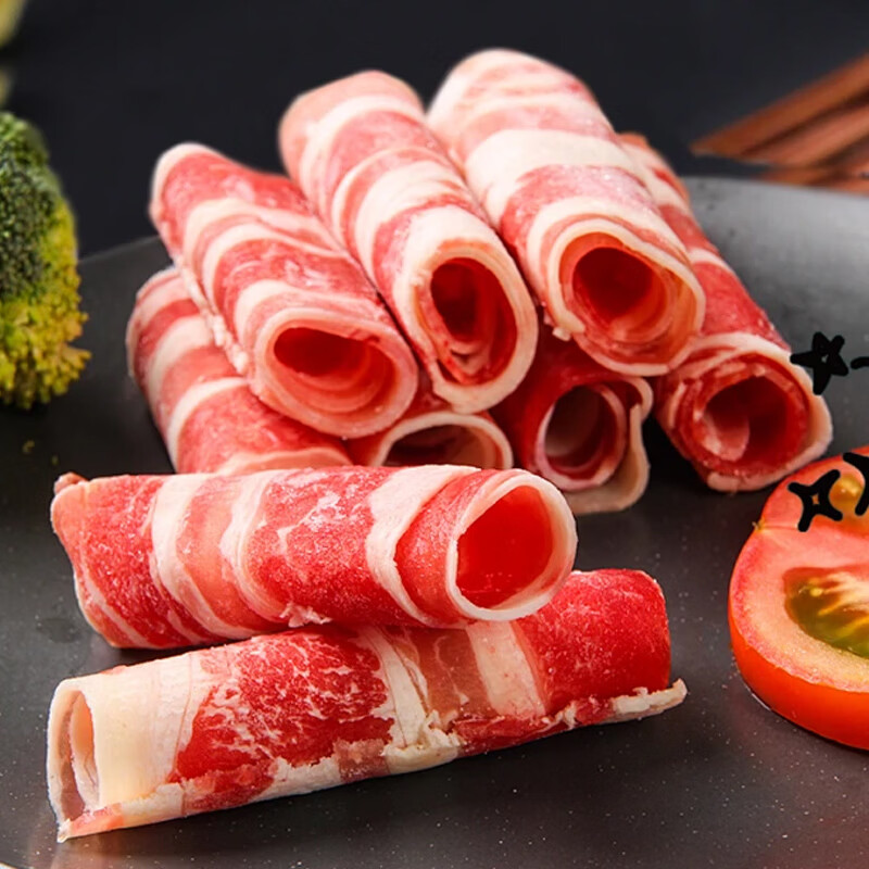 凘梦沅内蒙古羊肉卷羔羊肉卷2斤调理羊肉片火锅食材 精品羊肉片6斤（500g*6）源头直发 清真苏尼特乳羔羊