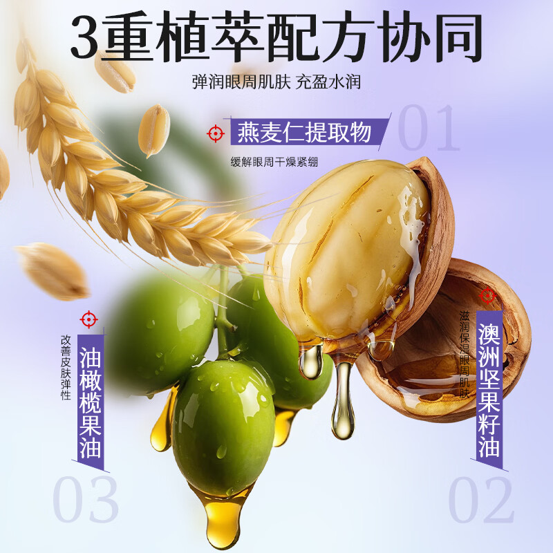 修正明眸霜 滋润清爽保湿眼霜眼纹眼袋黑眼圈眼周松弛眼疲劳30克/支 1支【明眸霜】 30克/支