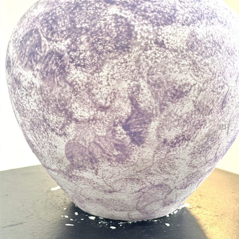 咏幻景德镇陶瓷花瓶感轻奢梦幻紫色小花瓶客厅餐桌复古水培插花器 彩色浪漫高24口10直径21