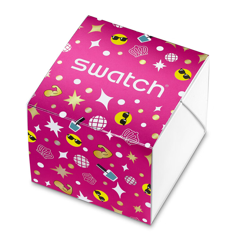 斯沃琪（Swatch）瑞士手表26年新款腕表百变妈咪系列生日礼物潮流男女约会石英表 无敌妈咪 SS08Z106G