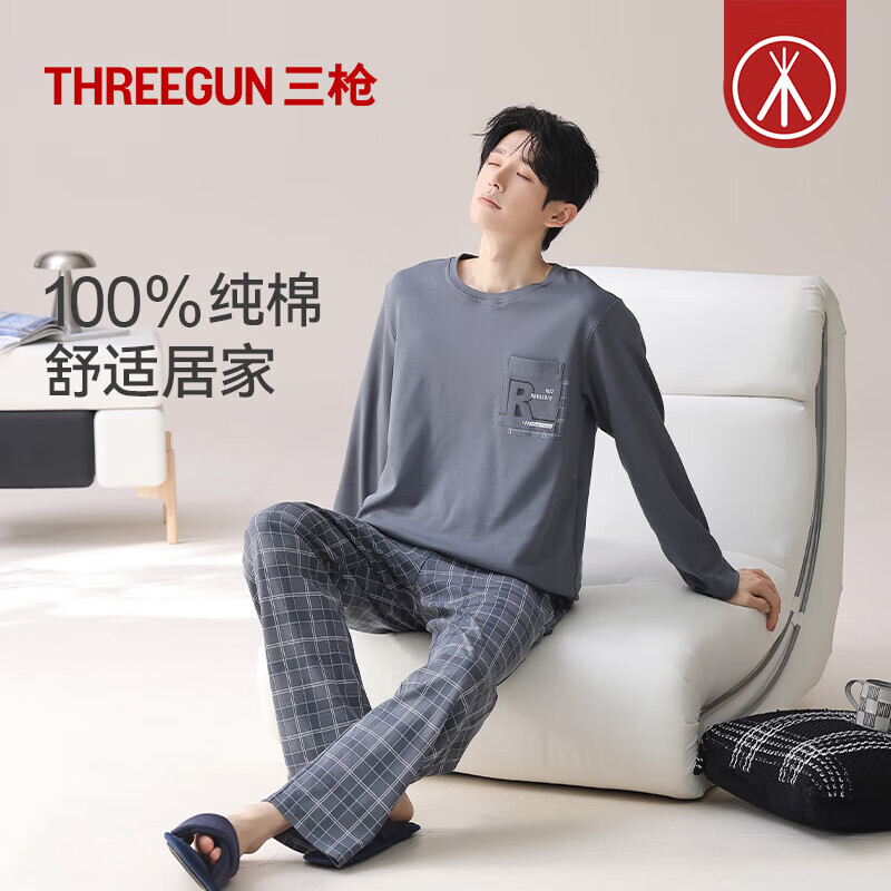 ��ǹ��THREEGUN�����޼Ҿӷ��ﶬ��ƷԲ��͸��������Ů���¿�䳤��Ҿ��� [��]������ 2XL 119Ԫ