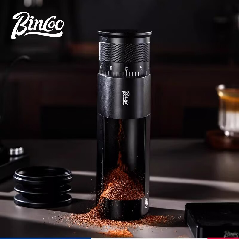 BincooDM09小旋风电动咖啡磨豆机家用咖啡豆研磨机手冲意式磨粉 橄榄绿【顺丰/京东】