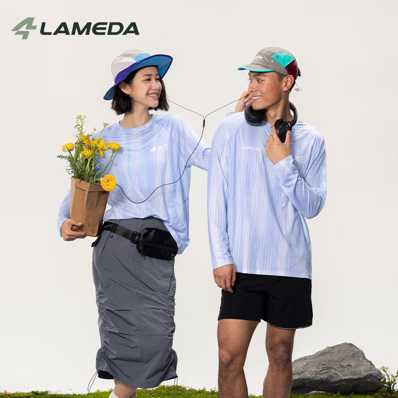 兰帕达2026【啡常】男女通用款长袖T恤情侣款自行车骑行服休闲上衣 暖沙 XL 男女同款