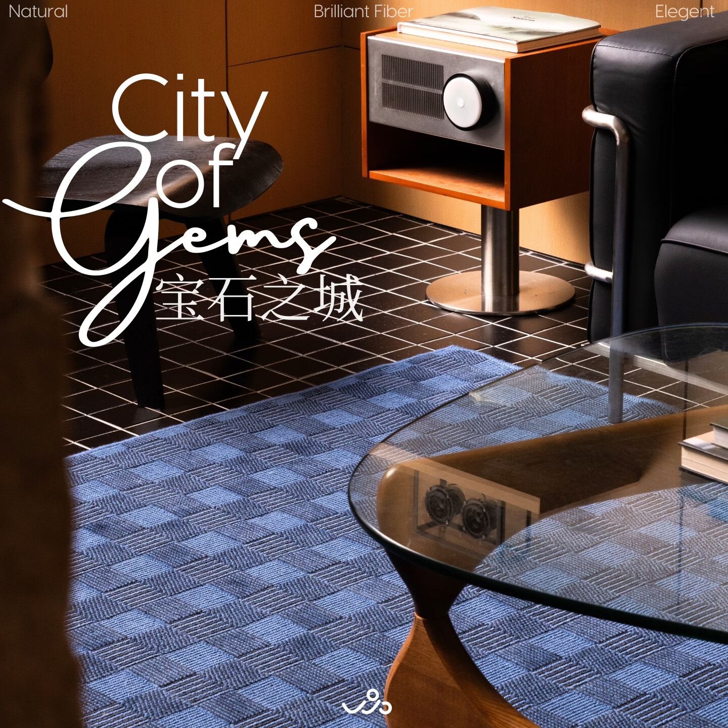 WOOCARPT宝石之城 纯羊毛无胶中古风卧室地毯2026新款家用孟菲斯地毯客厅 布拉默【代尔夫特日落】 300cm*400cm