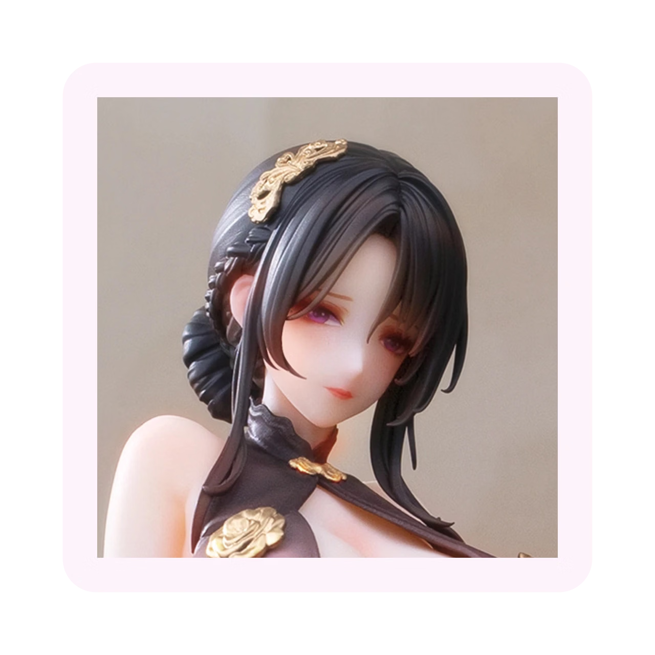 bilibili现货哔哩哔哩BearPanda真丝袜追视眼毛绒披肩温感漆 旗袍系列手办 有凤来仪 高约28CM