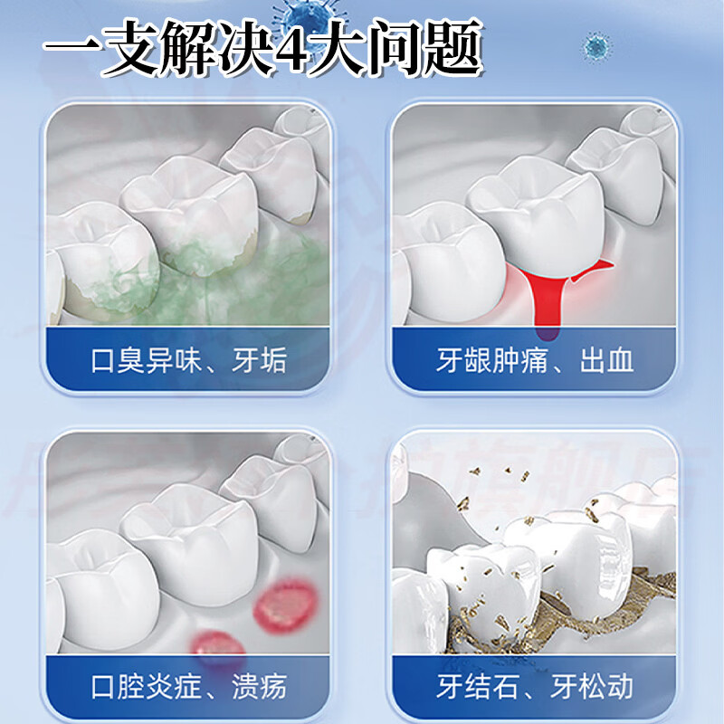 熏姿颜emz口腔脱敏膏医用牙龈i萎缩牙龈敏感酸软牙齿美白口腔护理减轻医 1支装【见效装】 官方自售