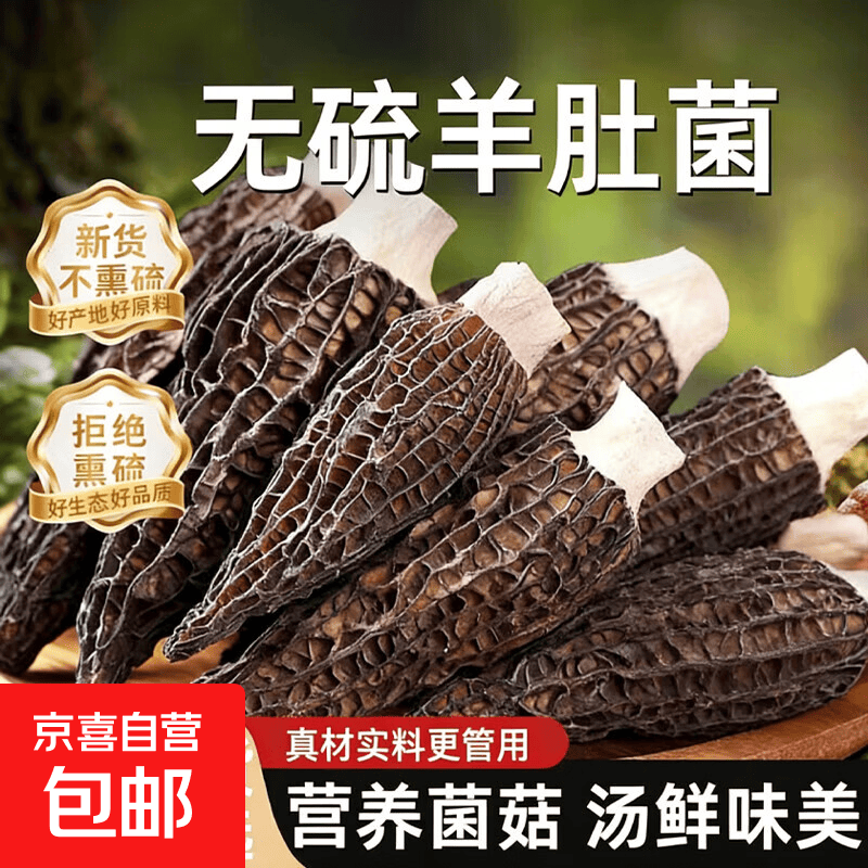 云南羊肚菌干货野外生长新货级羊肚菇煲汤特产正宗羊肚菌无熏硫 羊肚菌干货*1包【当季新货 煲汤佳肴】（每包15-17根）