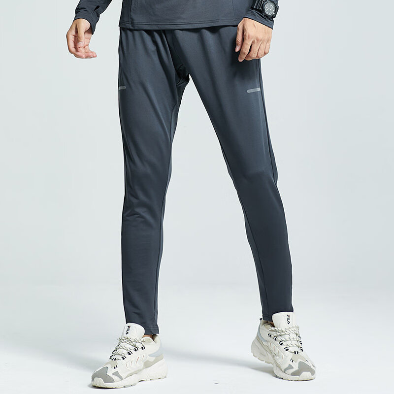 步銳特（BURUITE）男款速干束腳運動長褲春季足球訓練騎行健身 黑色 S _【建議體重80-100斤】