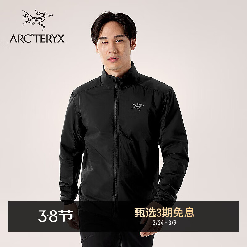 ARC'TERYX始祖鸟 ATOM JACKET 男子 保暖棉服 Black/黑色 S