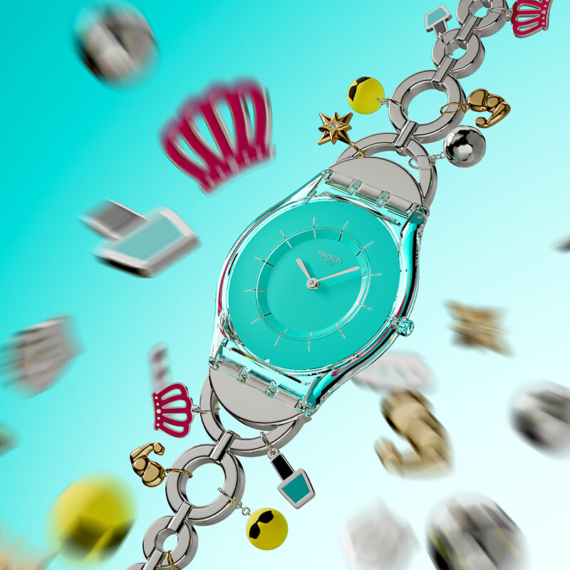 斯沃琪（Swatch）瑞士手表26年新款腕表百变妈咪系列生日礼物潮流男女约会石英表 无敌妈咪 SS08Z106G