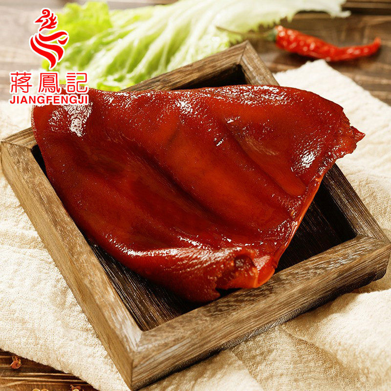 蒋凤记五香猪耳朵真空熟食即食凉菜小吃猪头肉酱卤肉食凉拌下酒菜 五香猪耳140g*1袋