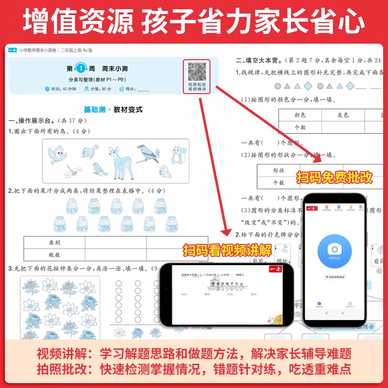 当当一本小学语文数学英语周末小测卷三四五六年级下册 2026小学生同步教材一周一测周末考点专项单元培优卷期中期末测试卷 语文周末小测试卷 三年级下册