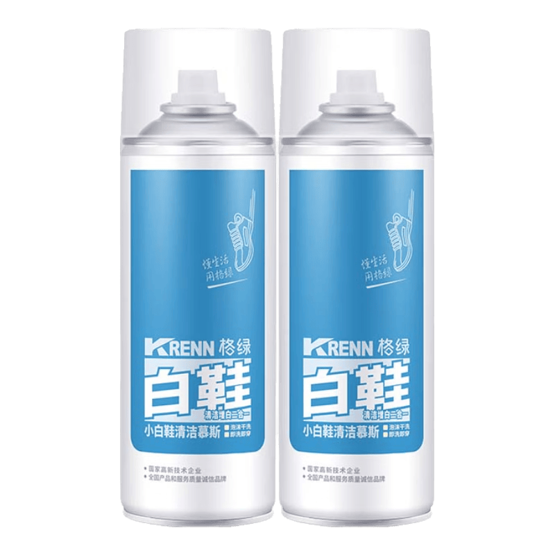 格绿【好物体验专享】小白鞋清洁慕斯180ml  深层去污免水洗擦除方便 180ml【两瓶】