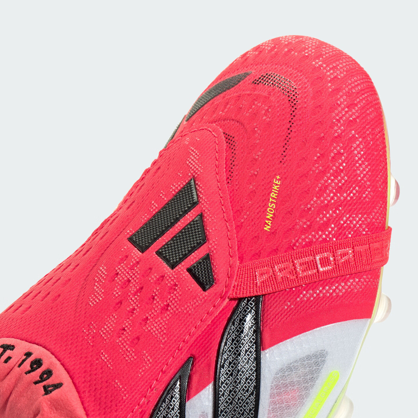 adidas PREDATOR ELITE FT AG人草翻折鞋舌足球鞋男女阿迪达斯 亮红/黑色/白色 43
