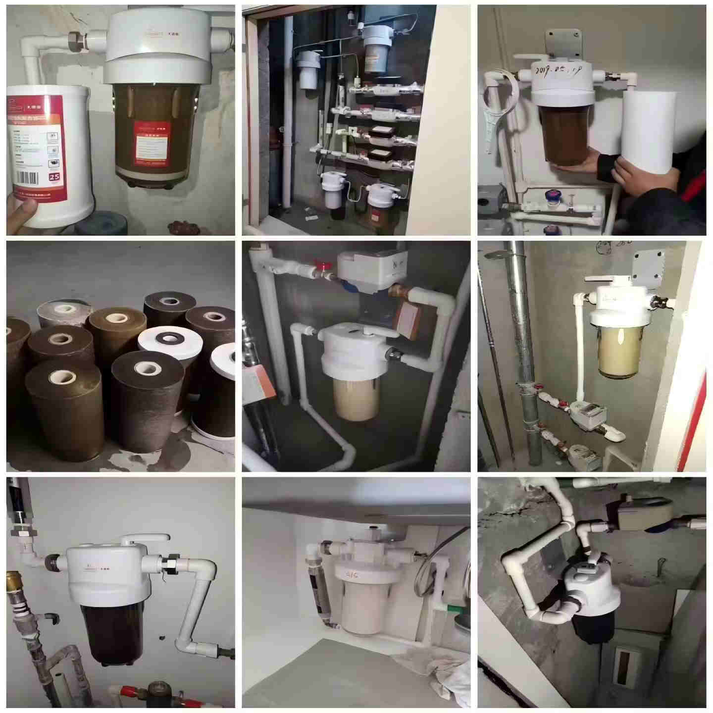潜水艇大白瓶全屋无水压影响进水自来水前置过滤器PP棉/活性炭滤芯大流量大白瓶天池壶 W1前置净水瓶专用活性炭滤芯