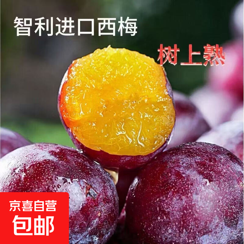 智利进口西梅老少皆宜孕妇水果 爆汁多甜放软吃更甜J级25g+ 带箱2斤装（净果1.7斤）