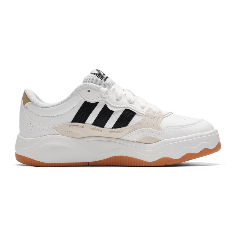 阿迪达斯(adidas)男鞋女鞋 26夏季新款透气轻便时尚休闲鞋缓震舒适运动鞋 阿迪达斯三条纹白色板鞋 42.5 265mm